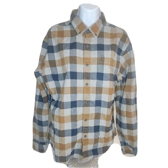 Eddie Bauer Other - Eddie Bauer Shirt Mens L Plaid Flannel Button Up Long Sleeve Classic Fit